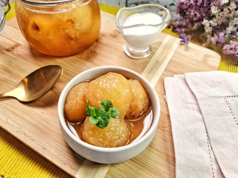 Receita de Pêssego em calda