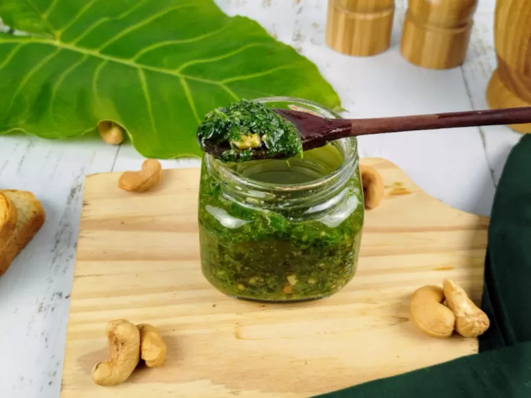 Receita de Pesto de taioba