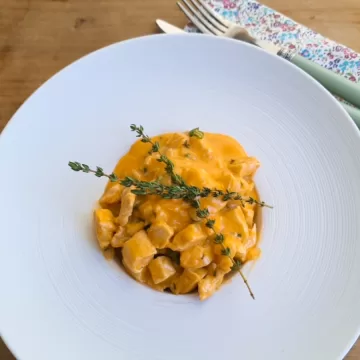 Picadinho de frango cremoso fit