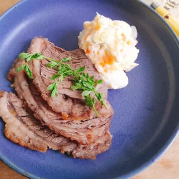 Picanha assada com sal grosso