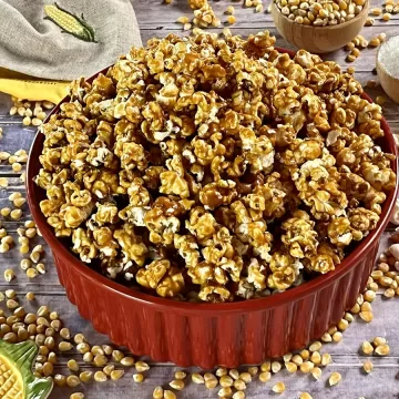 Pipoca caramelizada