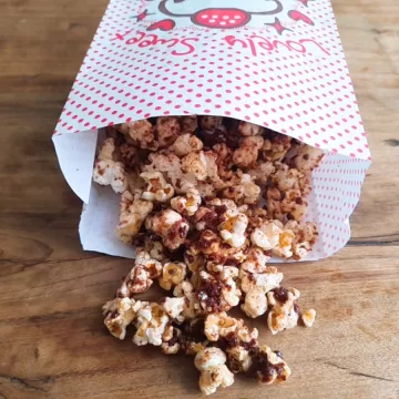 Pipoca doce de Ovomaltine