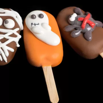 Pirulitos monstros de Halloween