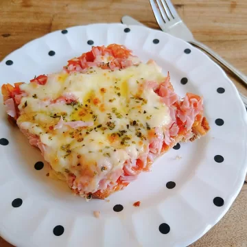 Pizza de pão de forma