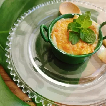 Polenta cremosa gratinada