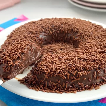 Pudim de chocolate sem forno fácil