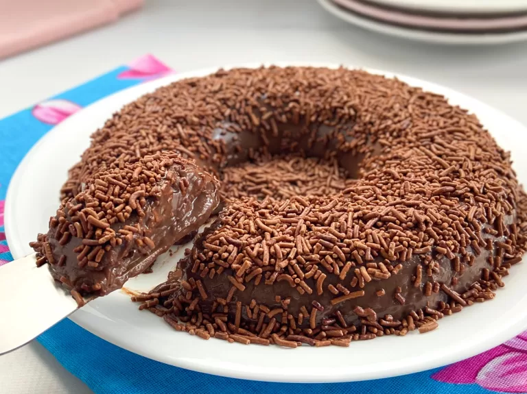 Receita de Pudim de chocolate sem forno fácil