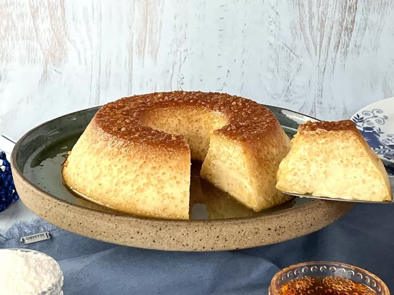 Receita de Pudim de tapioca cremoso