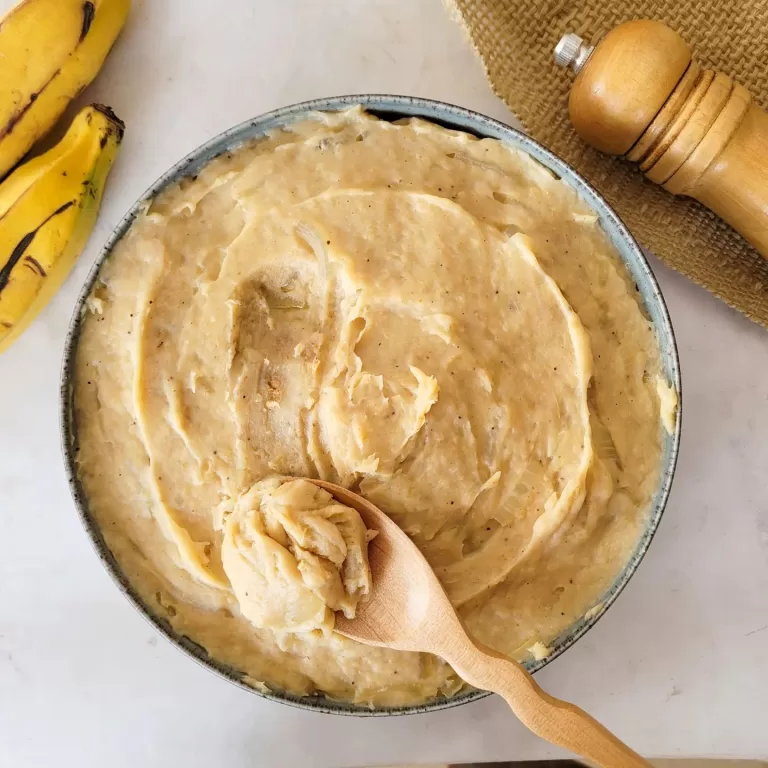 Receita de Purê de banana verde