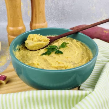 Purê de batata-doce light