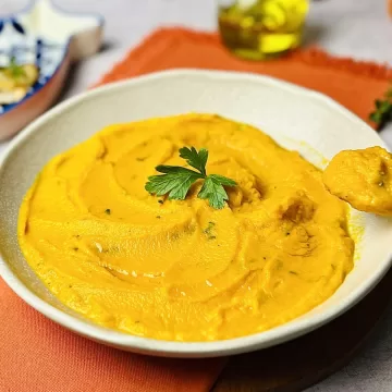 Purê de cenoura