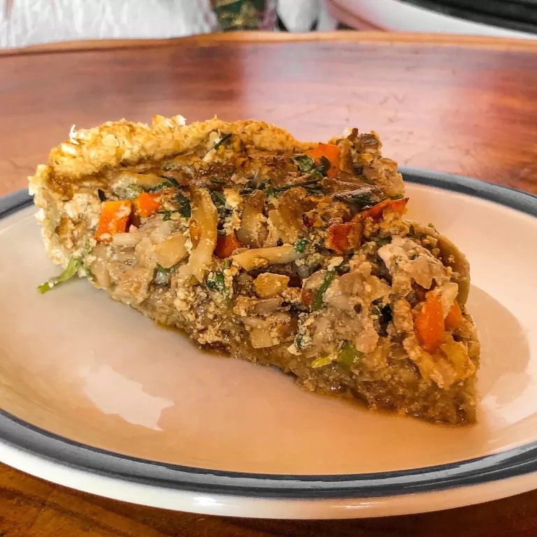 Receita de Quiche de shimeji fit