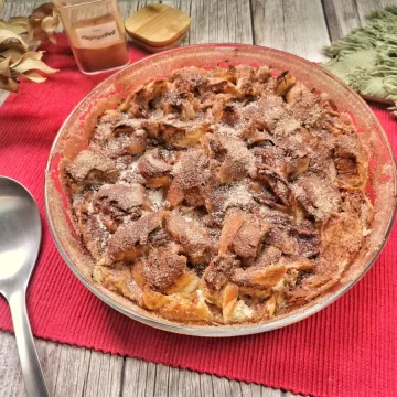 Rabanada de forno na travessa