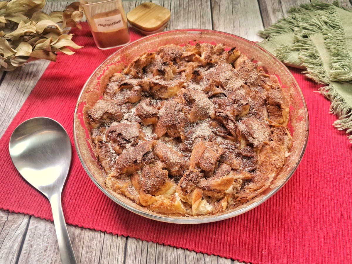 Rabanada de forno na travessa