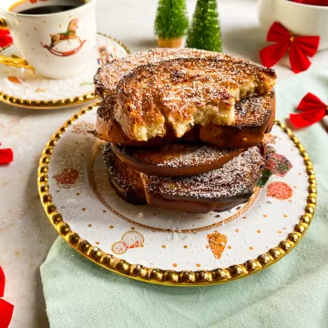 Rabanada de pão de forma na air fryer