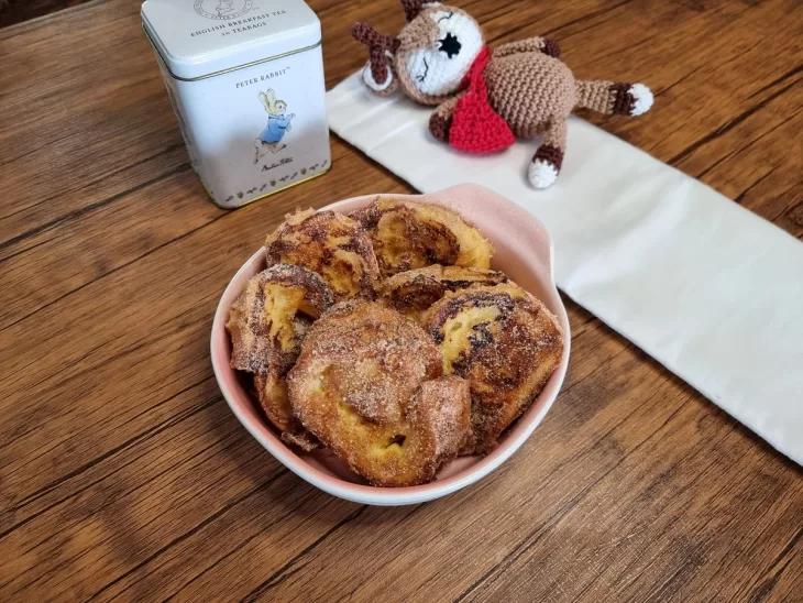 Receita de Rabanada recheada com doce de leite