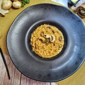 Risoto de cogumelos Paris