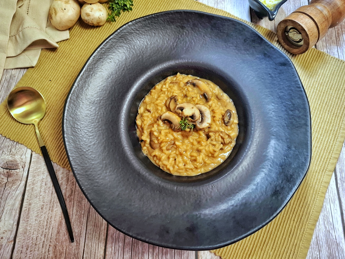 Risoto de cogumelos Paris