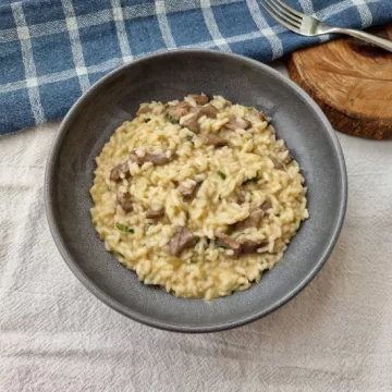 Risoto de filé-mignon