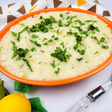 Risoto de limão-siciliano