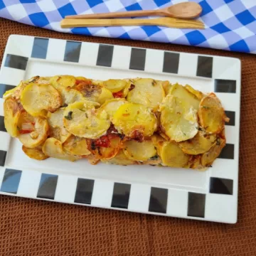 Rocambole de batata com frango