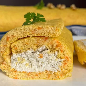 Rocambole de cenoura