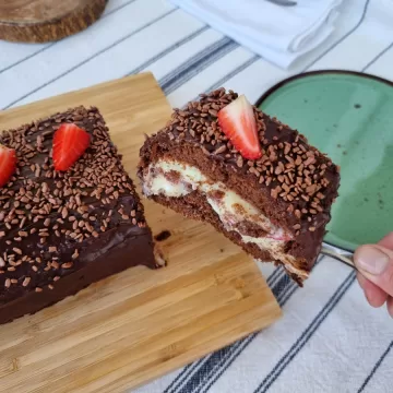 Rocambole de chocolate