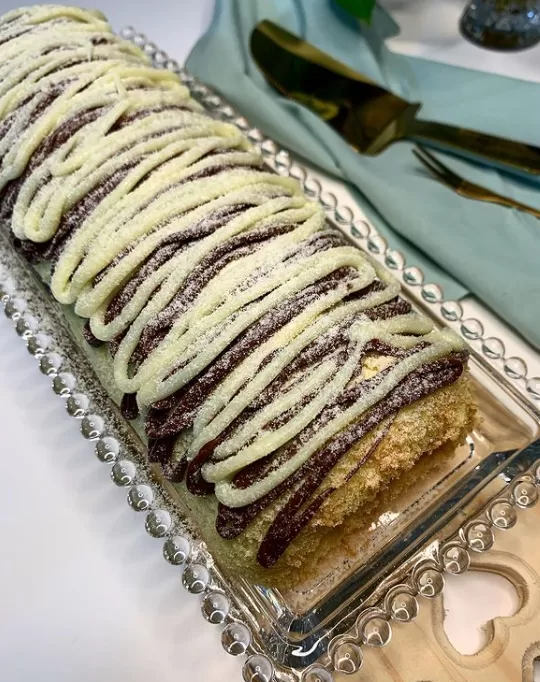 Receita de Rocambole de creme de avelã e leite em pó