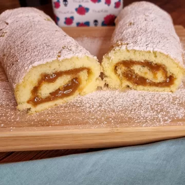 Rocambole de doce de leite