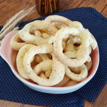 Rosquinhas de polvilho com chia