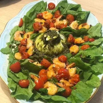 Salada com burrata