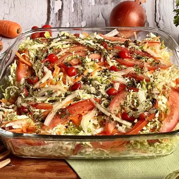 Salada de acelga com cenoura