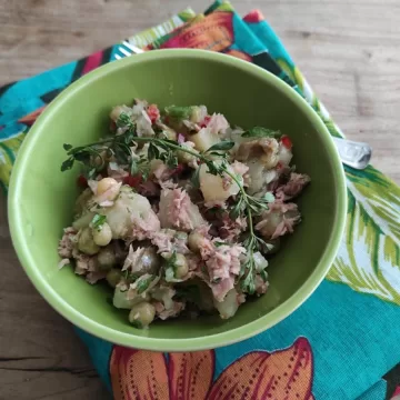 Salada de batata com atum