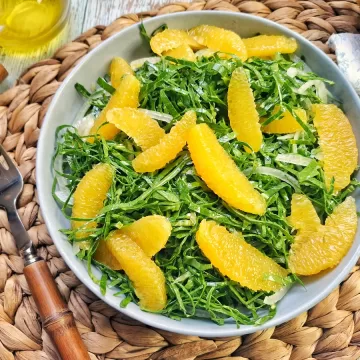 Salada de couve com laranja