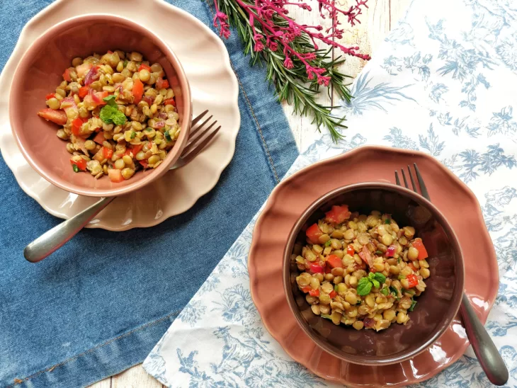 Receita de Salada de lentilha