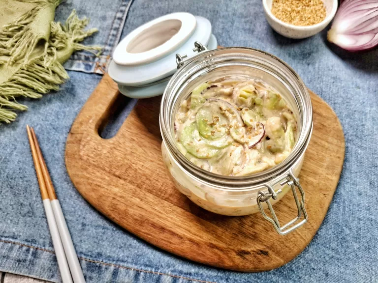 Receita de Salada de pepino com cream cheese