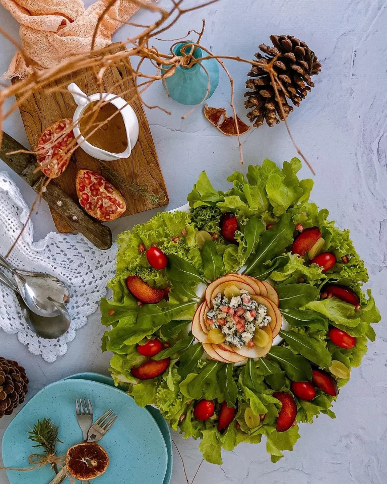 Receita de Salada natalina