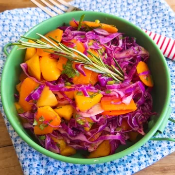 Salada roxa refrescante
