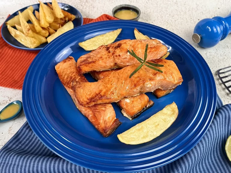 Receita de Salmão com batata na airfryer
