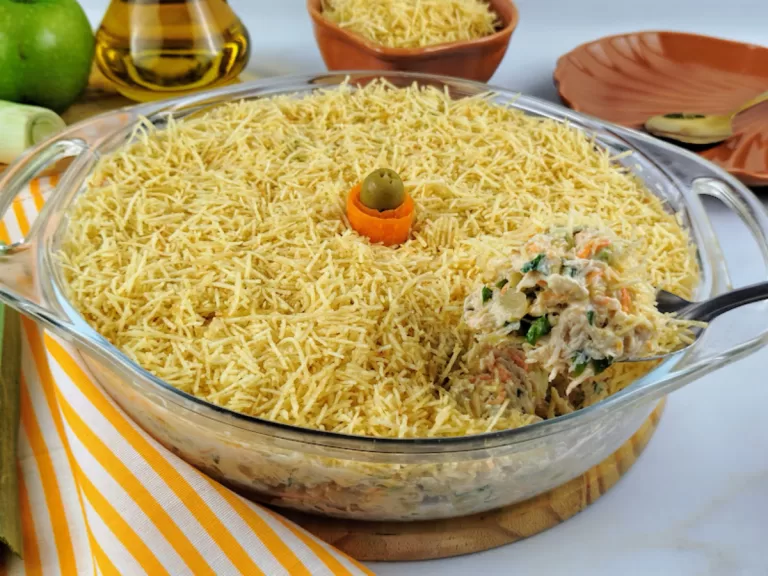 Receita de Salpicão de frango com alho-poró