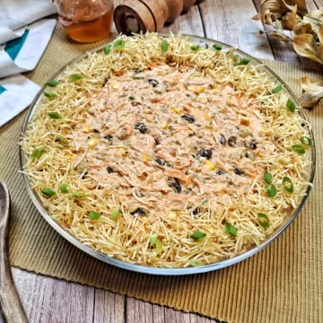 Salpicão de frango natalino