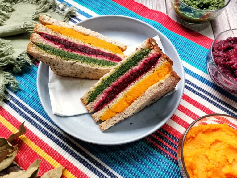 Receita de Sanduíche vegano colorido