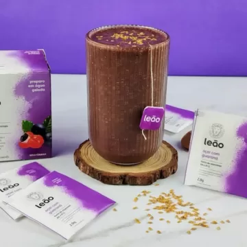 Shake de açaí com guaraná