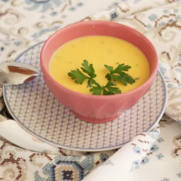 Sopa cremosa de batata