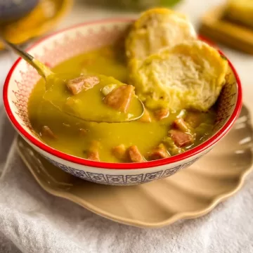 Sopa de ervilha na pressão