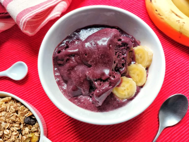 Receita de Sorvete de açaí fit