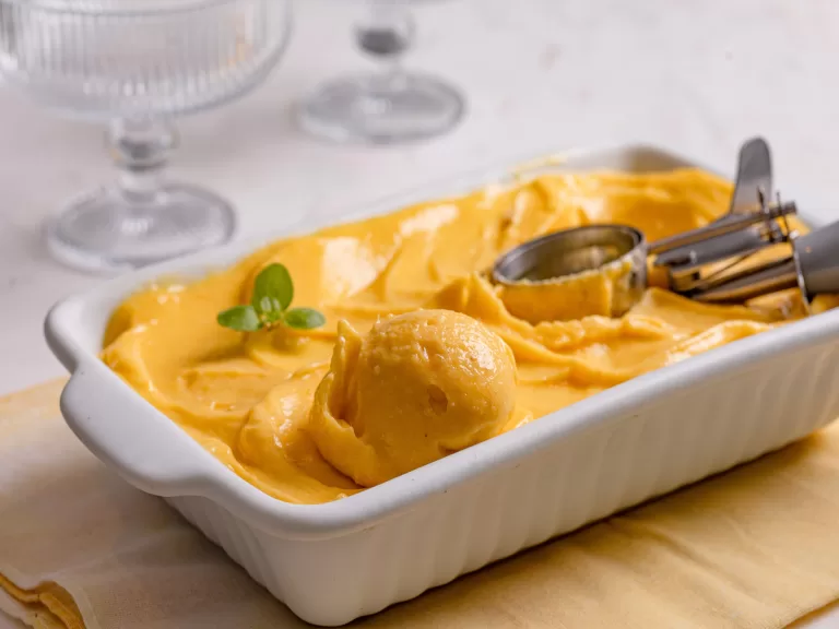 Receita de Sorvete de banana e manga no liquidificador