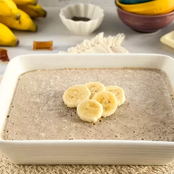 Sorvete de banana fit