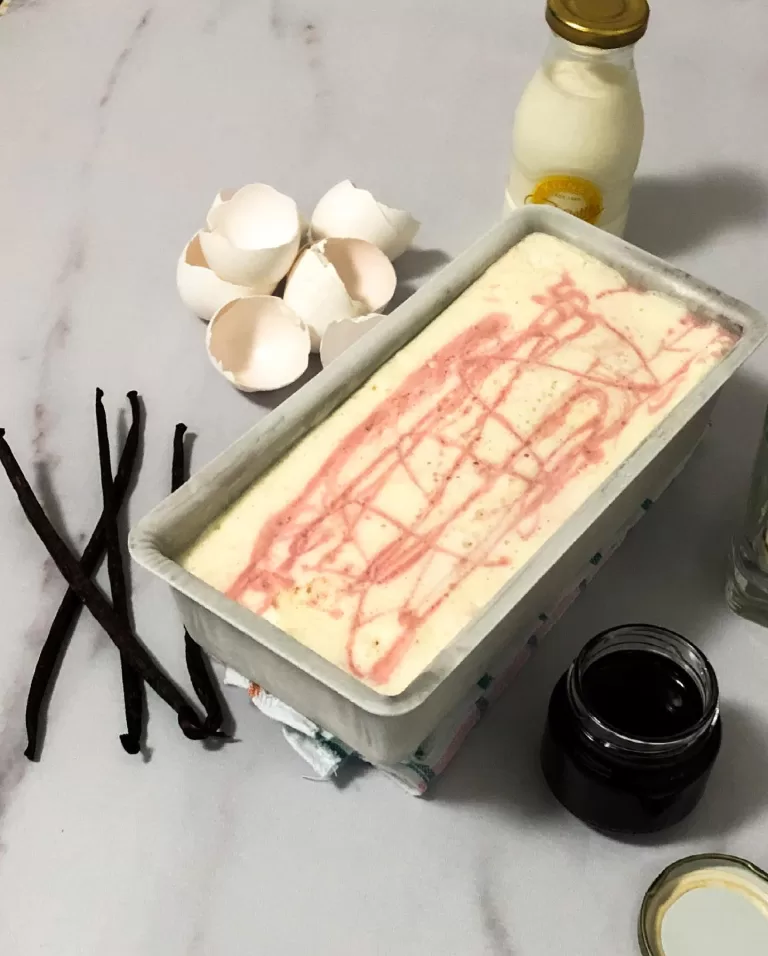 Receita de Sorvete de baunilha cremoso