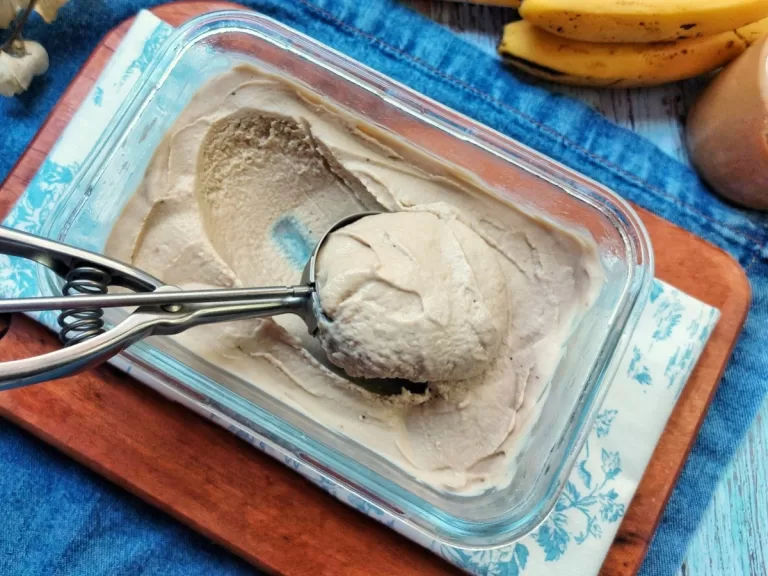 Receita de Sorvete fit de banana com pasta de amendoim